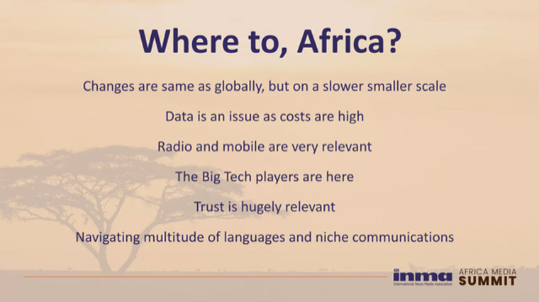 Africa's media future is exciting and promising, Lance Witten said.