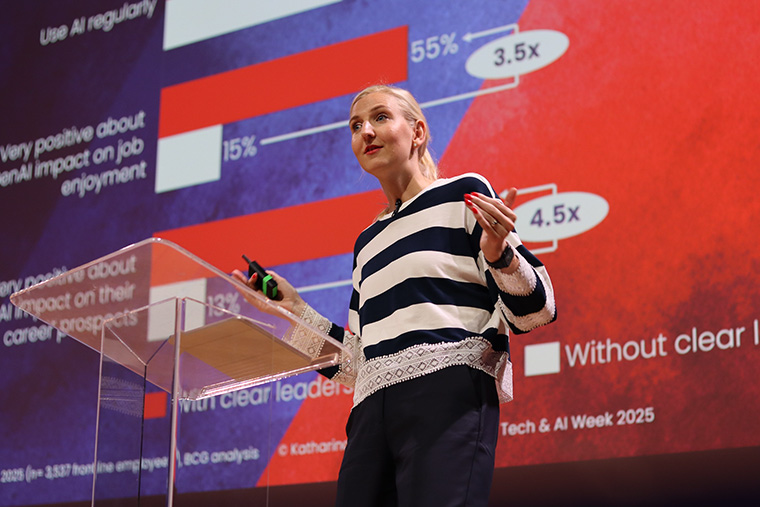 Katharina Neubert, senior vice president/strategy and investments at Holtzbrinck, stressed the importance of data fluency among news company teams.