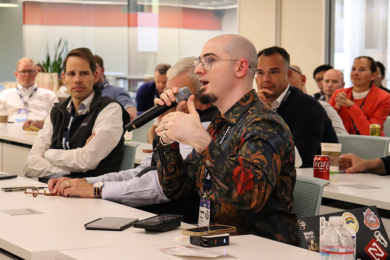 Forty news executives are on the three-day study tour in Silicon Valley and San Francisco.