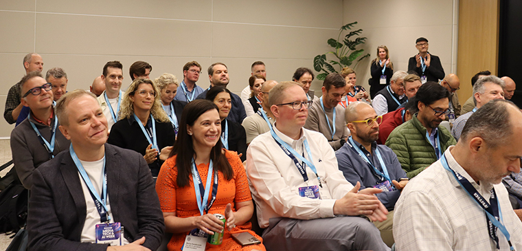 Attendees heard throughout the study tour how AI is reshaping journalism on many levels.