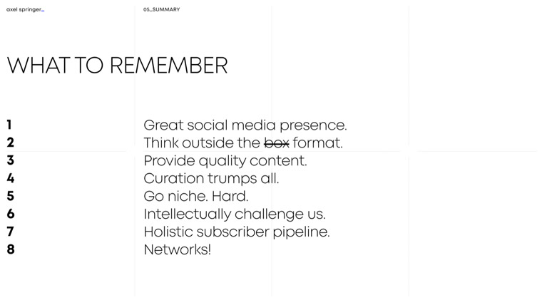 Zerrahn shared advice on her generation with attendees at the INMA Media Innovation Week in Copenhagen.
