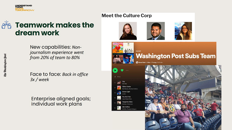 The way The Washington Post manages and brings together its teams has changed company culture.