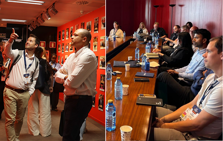 The Madrid study tour included eight stops -- the best executive overview of the Spanish media market. 