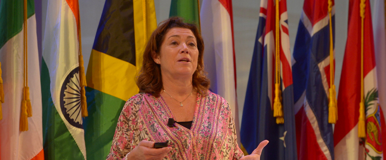 Kristin Skogen Lund, CEO of Schibsted Media, compared the digitisation of media to climate change in its disruption.