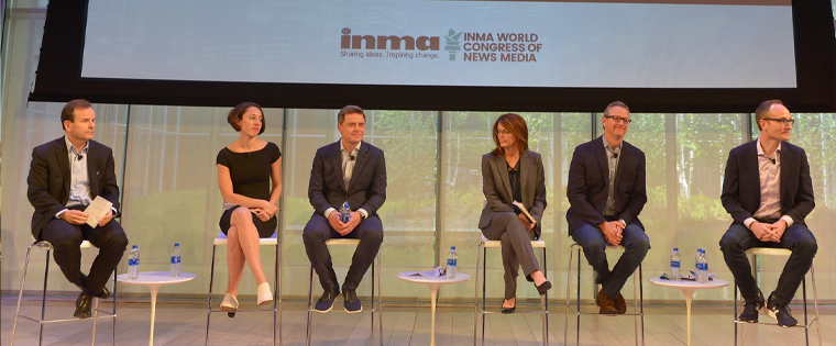 Four media publishers aired their concerns on stage with representatives from Google and Facebook.