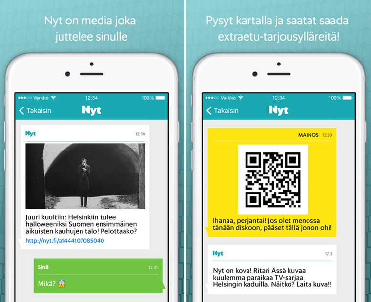 Sanoma’s Nyt app is similar to other platforms, like WhatsApp.