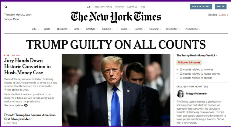 An actual photo from The New York Times.