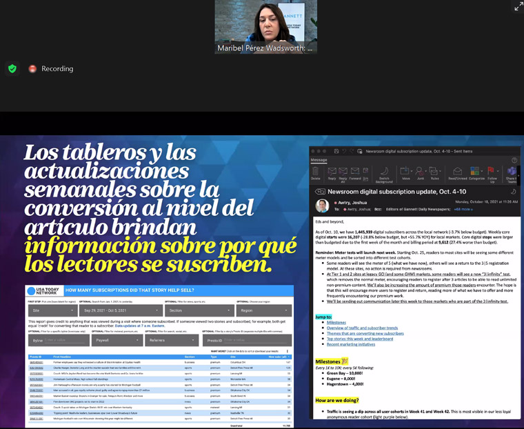 Gannett's newsroom dashboards are available to all reporters and editors.