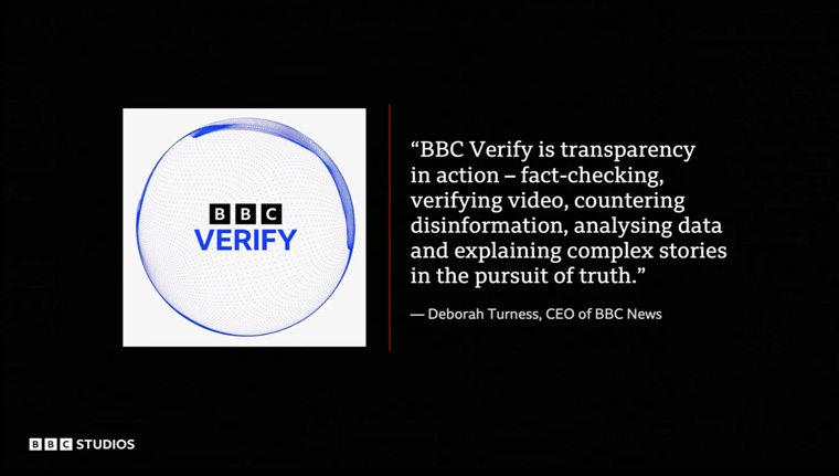 The BBC Verify brand brings its fact-checking tools to the audience to boost trust.