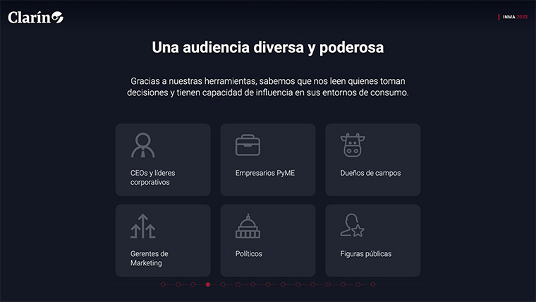 Data showed how diverse Grupo Clarín's audience is.