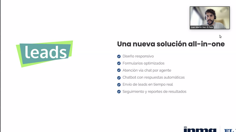 Audience Manager Juan Martin Vaz explained how the in-house Leads platform works.