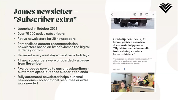 Personalising newsletters has helped Keskisuomalainen Oyj deeply engage its audience — even if it was not the audience it intended to reach.