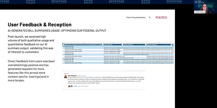 Politico's AI-generated bill summaries help users parse dense texts.