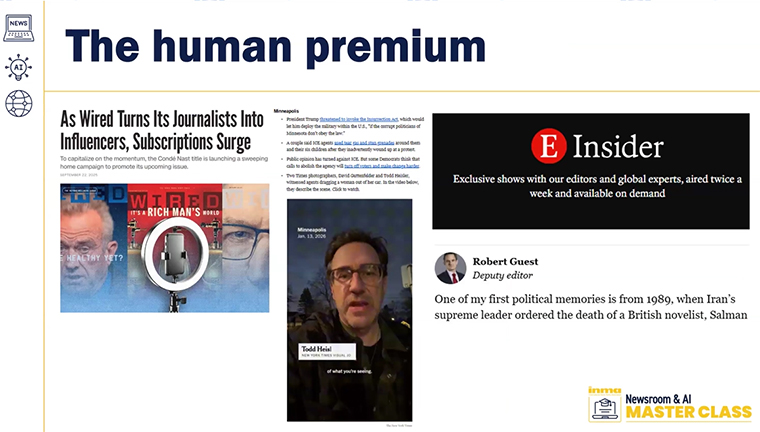 Many publications are putting their journalists front and centre to emphasise the human connection.