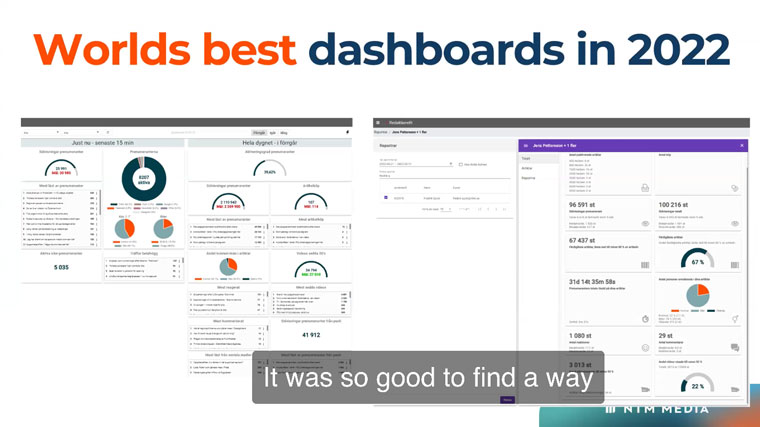 Dashboards are not enough, Jens Pettersson, head of editorial development at NTM, said. Talking to reporters on a regular basis about what's working or falling short is important.