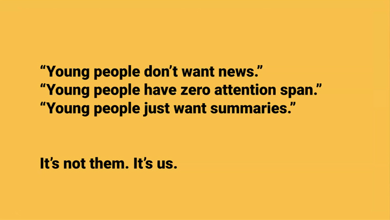 Format is key to reaching younger audiences, Lena Samuelsson, senior advisor at Schibsted, said.