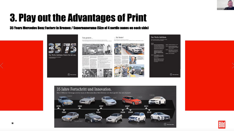 An ambitious print ad format has become a standard offering at BILD, Andreas Conradt, managing director, said. An ambitious print ad format has become a standard offering at BILD, Andreas Conradt, managing director, said.