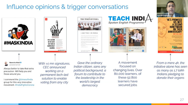 Unique and creative ads generate conversation, Malcolm Raphael, senior vice president, said.
