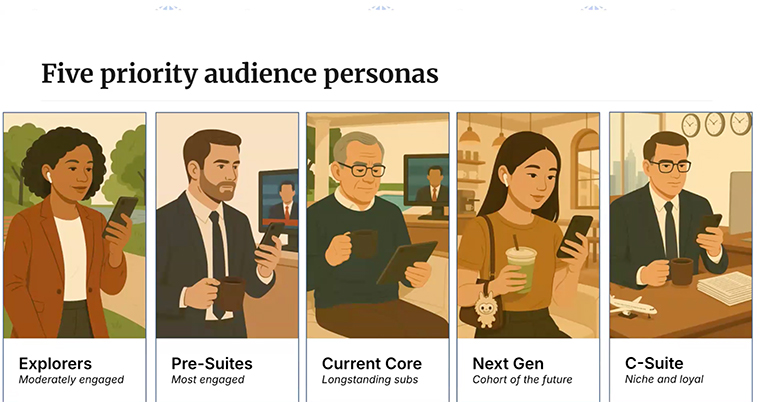 Audience personas help inform editorial initiatives at the Wall Street Journal.