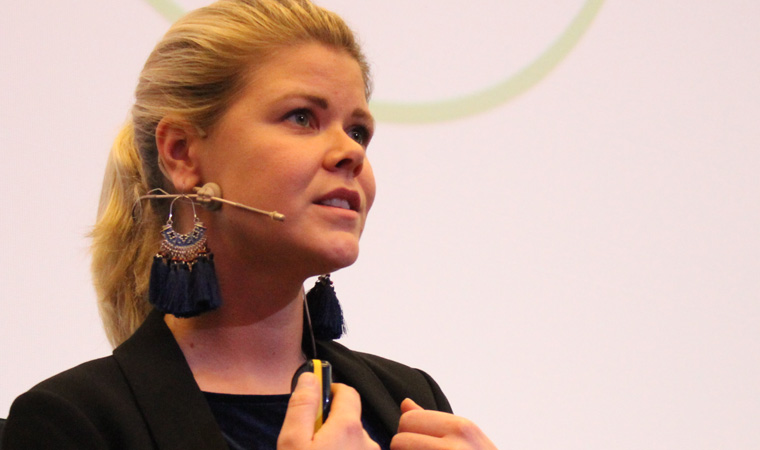 Catrine Rosengren, product development manager at Bonnier, explained the company's three-gear strategy for encouraging innovation.