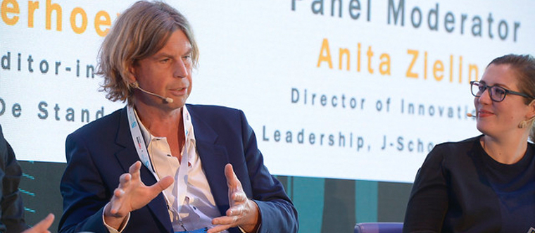 Karel Verhoeven, editor-in-chief of De Standaard, says collaboration with a competitor was the perfect start.