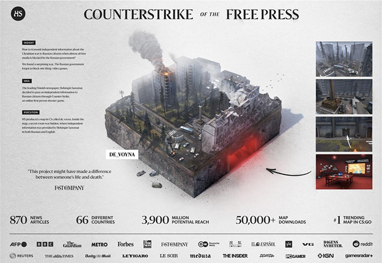 Laura Hyvärinen, head of marketing at Helsingin Sanomat, detailed the publisher's Counterstrike initiative.