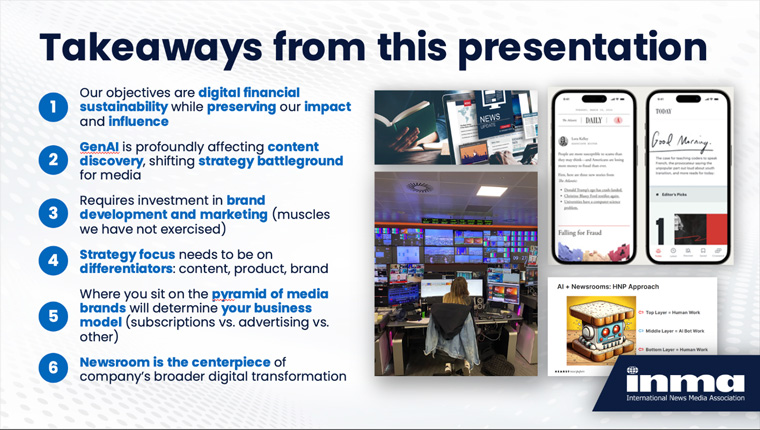 Newsrooms are critical to successful adaptation to the changing media landscape, Wilkinson said.