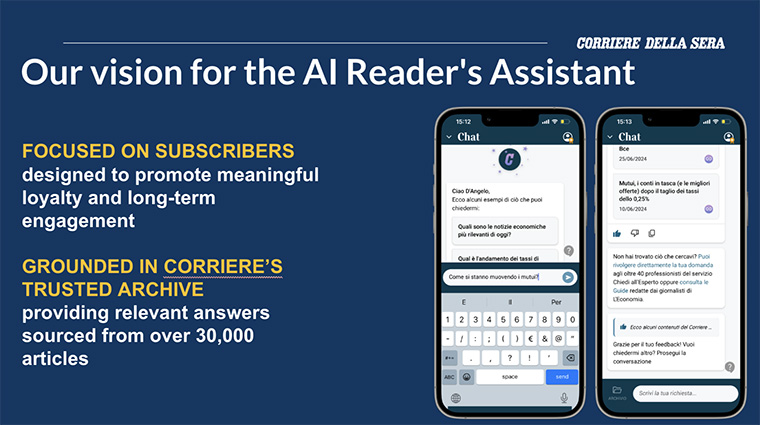 RCS Media’s AI Reader’s Assistant was designed to provide important answers easily.