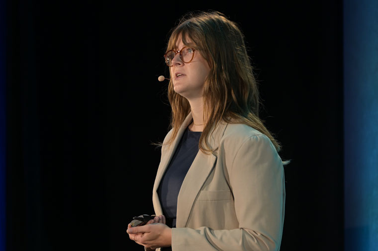 Lena Leibetseder, head of digital publishing at Russmedia Digital, expained VOL.AT Shorts, news updates in just a few minutes.