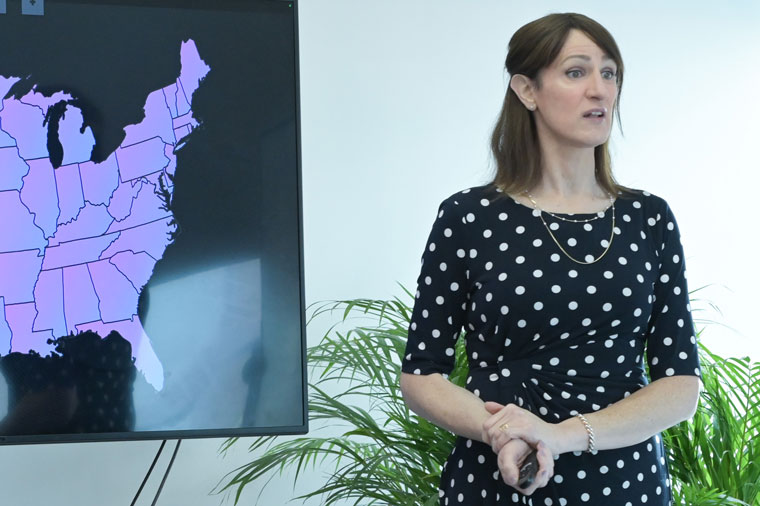 Jess Awtry, vice president of digital strategy and communications at Pew Research Center, shared data showing more than 30% of get most of their news from influeners.