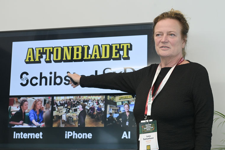 Lena K. Samuelsson, senior advisor at Schibsted, said young audiences are looking for a conversation.