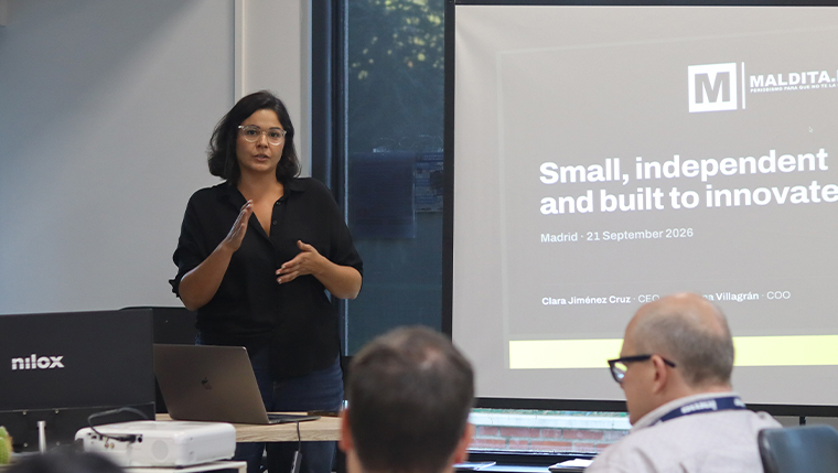 Maldita.es CEO Clara Jiménez Cruz explains the company's decision to take no advertising.