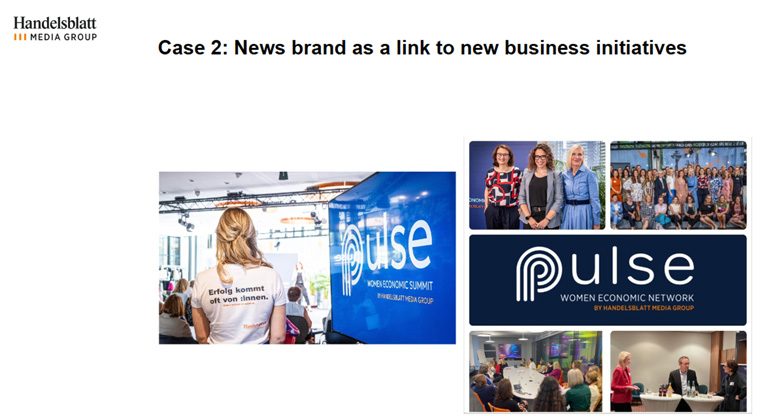 Handelsblatt leveraged its live content for a new business model, Wiebke Meeder, the company's chief marketing offer, said.