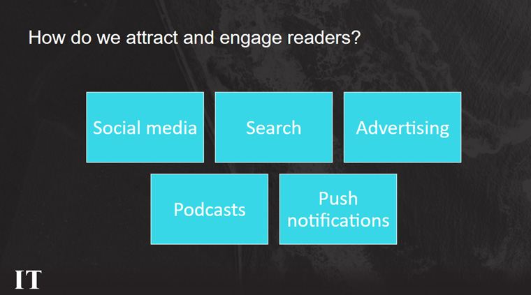 The Irish Times works across multiple channels to attract and engage audiences.