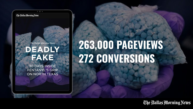 The Dallas Morning news reached deeply within the local community with its "Deadly Fake" series.