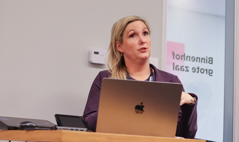Margot de Wijn, marketing director at Roularta, explained the benefits of subscriber sharing.