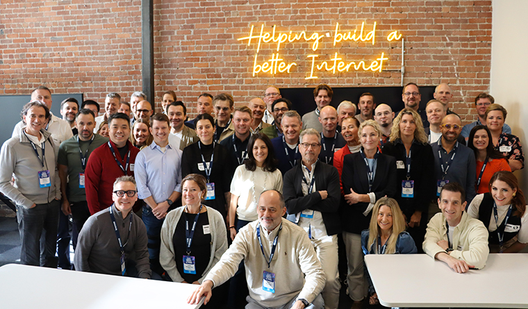 Last year's study tour participants at Cloudfare, which is also on the tour this year.