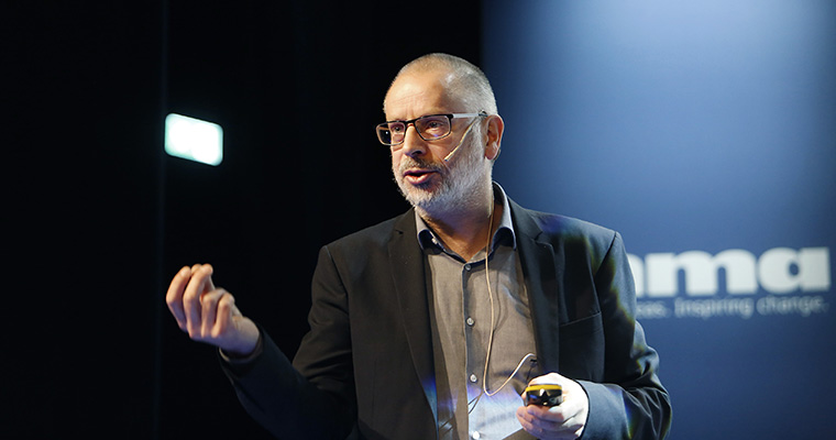 Sören Karlsson, CEO of United Robots, spokes about robot-generated content at the INMA European News Media Conference.