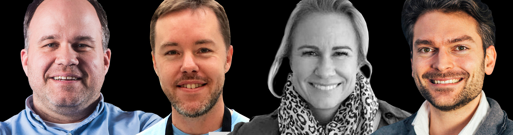 Digital innovation in 7-minute segments: Gerold Riedmann, CEO of Russmedia Digital; Thomas Falk, European regional director of Fluid Ads; Michelle Rea, co-founder of Boende.se; and Silvan Schumacher, co-founder and CEO of Swanest.