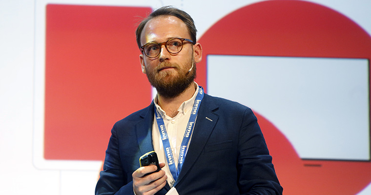 Jakob Nielsen, business development manager at Ekstra Bladet, talks programmatic print at the INMA European News Media Conference.