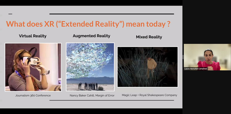 Publishers cannot leverage the benefits of XR if they are not ready to act on new technology, Laura Hertzfeld, a storytelling and innovation expert, said.