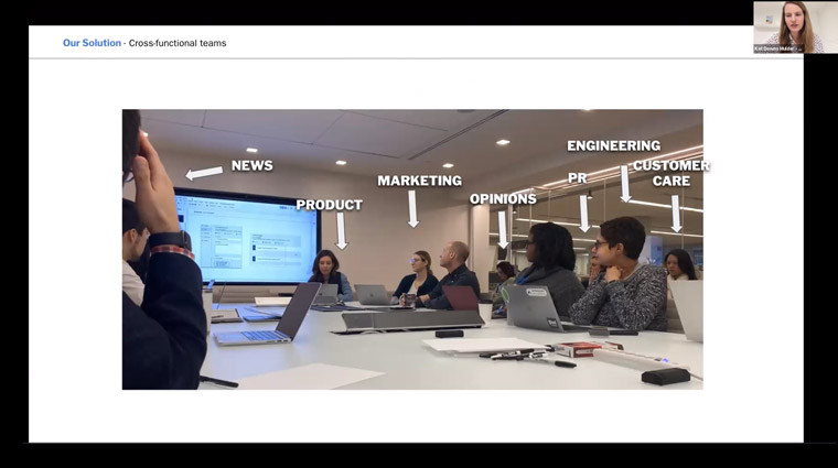 Successful collaboration in cross-functional teams is worth the effort it takes to connect them, Kat Downs Mulder, managing editor at The Washington Post, said.