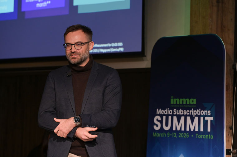 Paweł Pytlakowski, senior director of digital news at TVN, shared the company's shift from planning around broadcast schedules to focusing on audience habits.