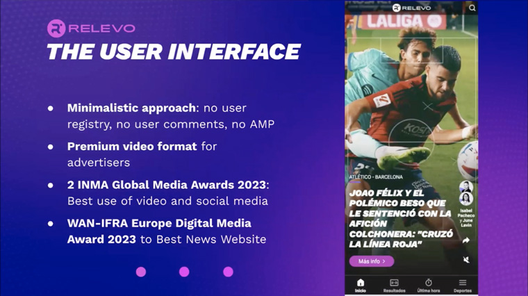 Creating a mobile-first experience with younger audiences in mind led to a premium video format for content and ads, Germán Frassa, digital strategy director, said.