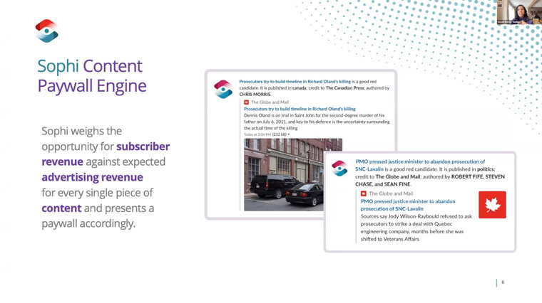 AI-driven Sophi makes life easier for editors while still allowing editors to override its decisions, Sonali Verma, director/business development of Sophi.io, said.