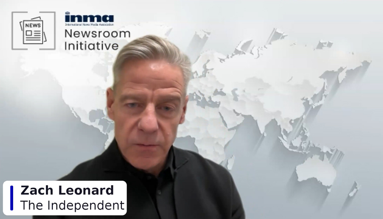 Change is a reality media leaders and companies must accept to survive and thrive, Zach Leonard, global chief operation officer at The Independent, said.