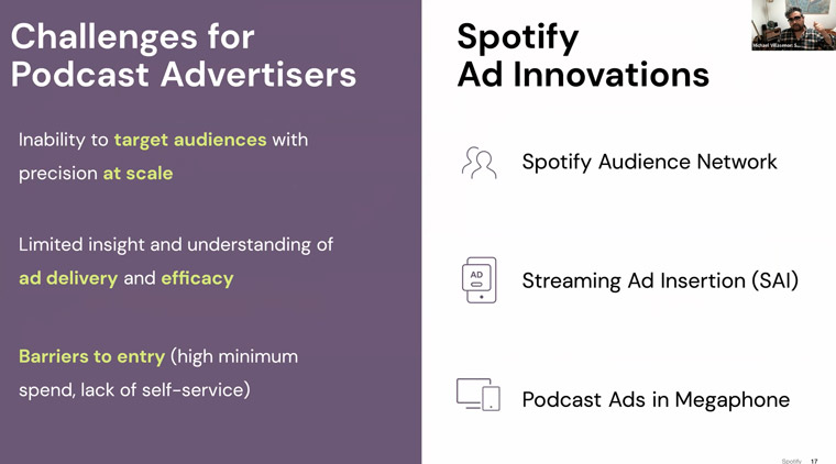 Spotify created three products to address the challenges facing podcast advertisers.