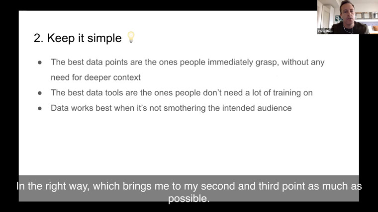 Having relatable data is key.