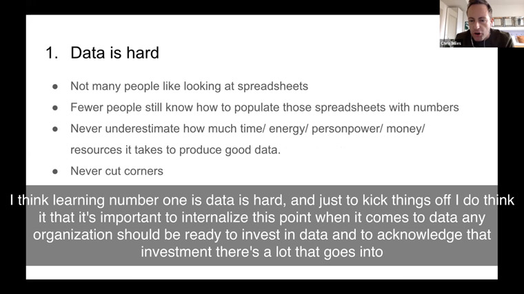 Chris Miles, the former programme manager/news integrity and fact checking at Meta, explains why data is difficult.