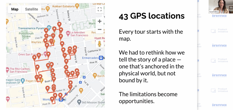Sarah Feldberg, editor of emerging product and audio at the San Fransisco Chronicle, said feedback to its GPS-guided walking tours has been incredibly positive.